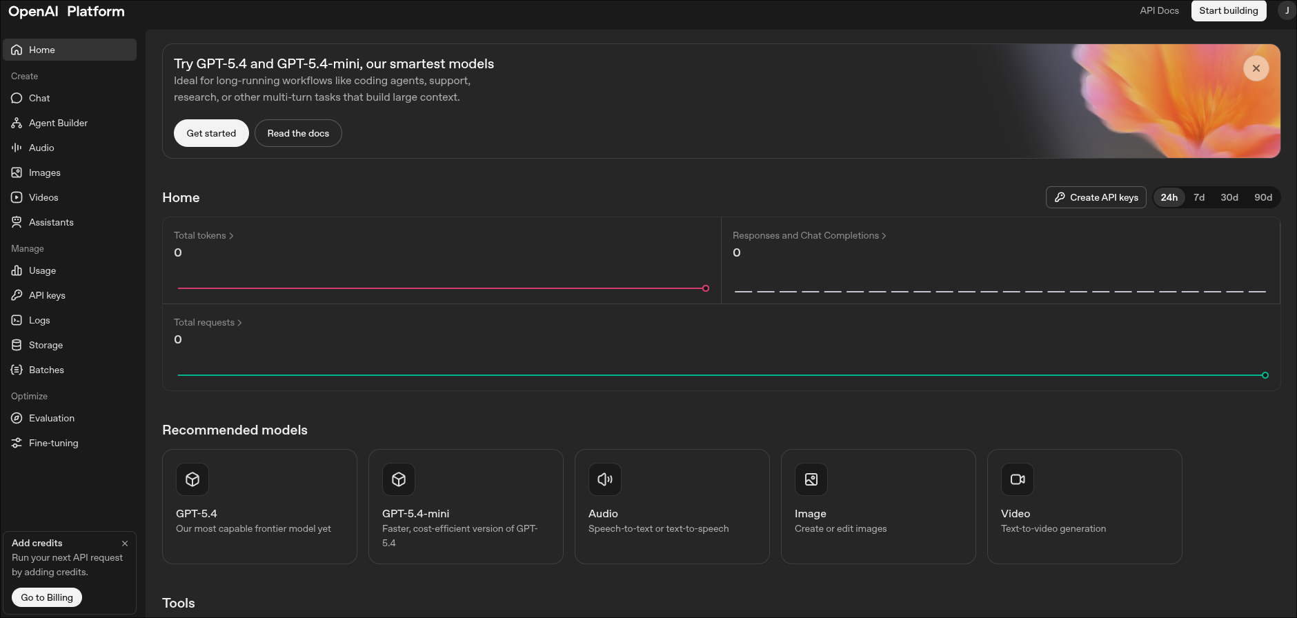 ChatStack AI Docs - OpenAI platform overview for API Key setting